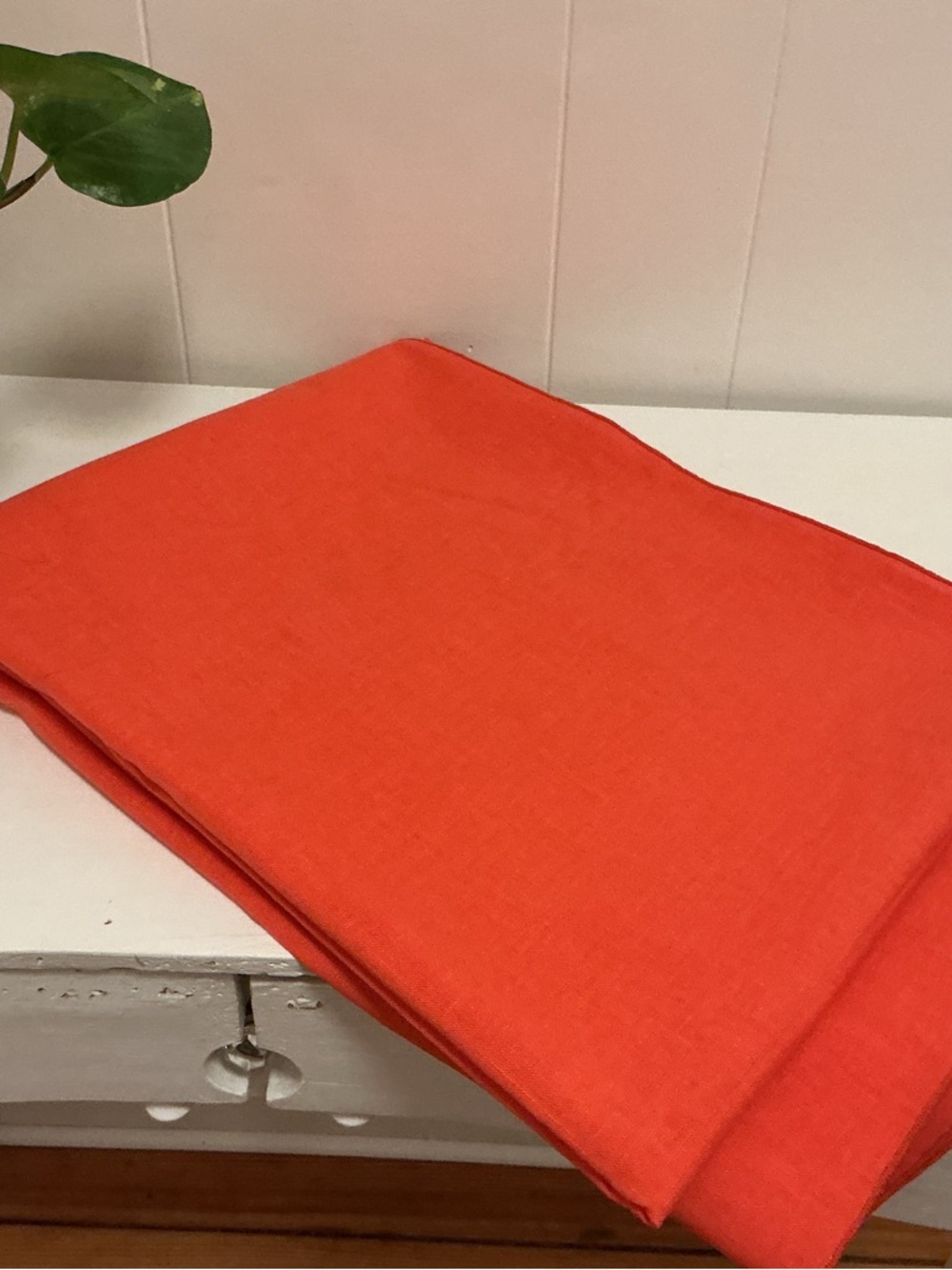🍊 Vintage Linen Rectangular Tablecloth - Picture 3 of 16